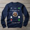 Cavalier King Charles spánieles környakú pulóver sötétkék színben