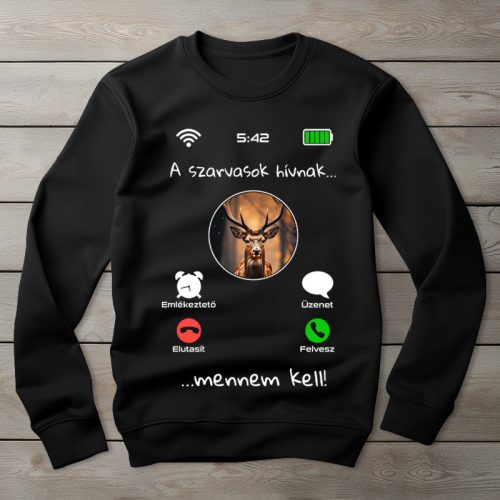 Szarvasos környakú pulóver fekete színben