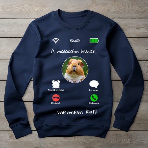 Tengerimalacos környakú pulóver sötétkék színben
