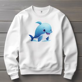 Bálna mintás környakú pulóver