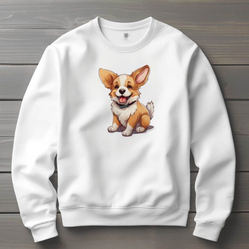 Corgi mintás környakú pulóver