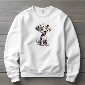 Dalmata mintás környakú pulóver