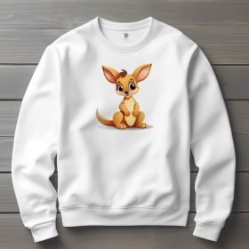 Kenguru mintás környakú pulóver