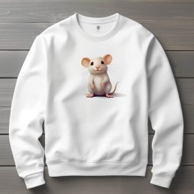 Patkány mintás környakú pulóver