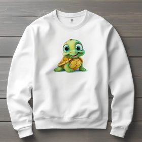 Teknős mintás környakú pulóver