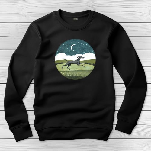 Agaras környakú pulóver fekete színben