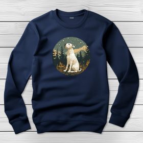 Argentin dogos környakú pulóver sötétkék színben