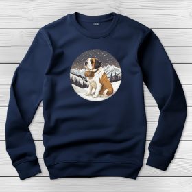 Bernáthegyis környakú pulóver sötétkék színben