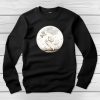 Bichon frisés környakú pulóver fekete színben