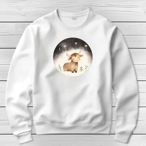 Bikás környakú pulóverk fehér színben