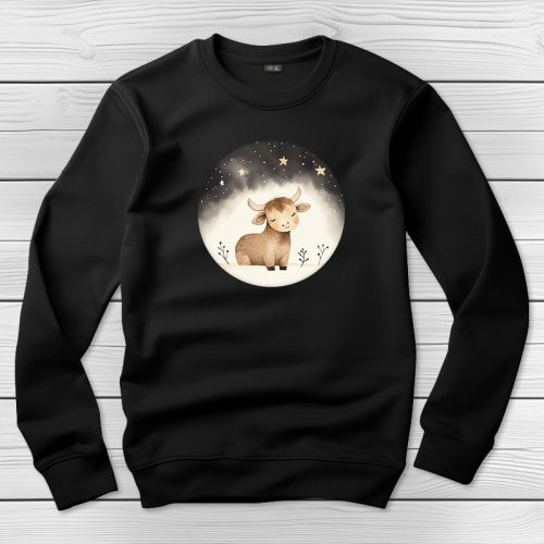 Bikás környakú pulóver fekete színben