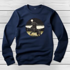 Cane corsos környakú pulóver sötétkék színben