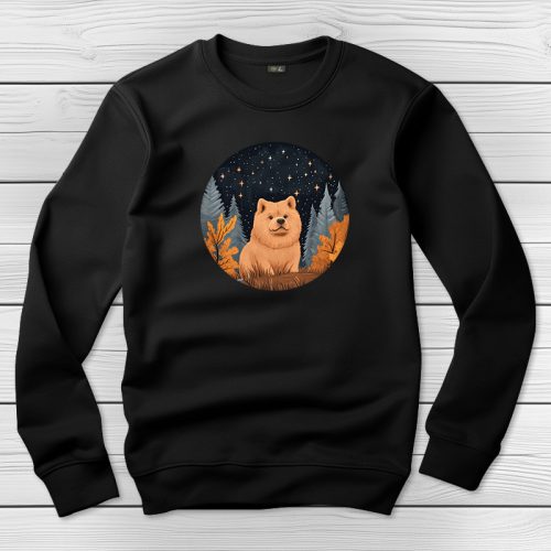 Csaucsaus környakú pulóver fekete színben