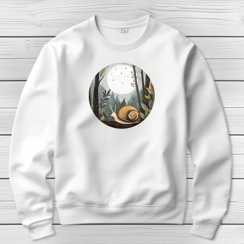 Csigás környakú pulóverk fehér színben