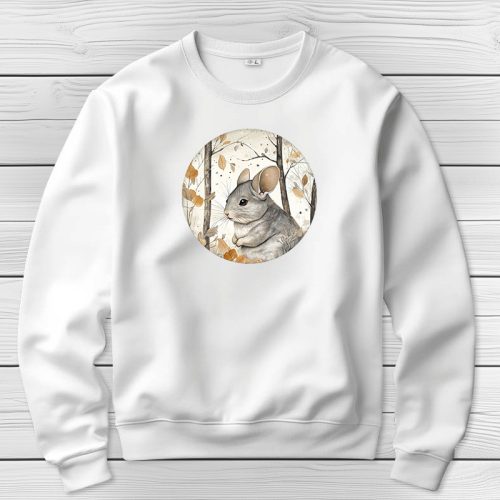 Csincsillás környakú pulóverk fehér színben