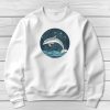 Delfines környakú pulóverk fehér színben