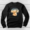 Golden retrieveres környakú pulóver fekete színben