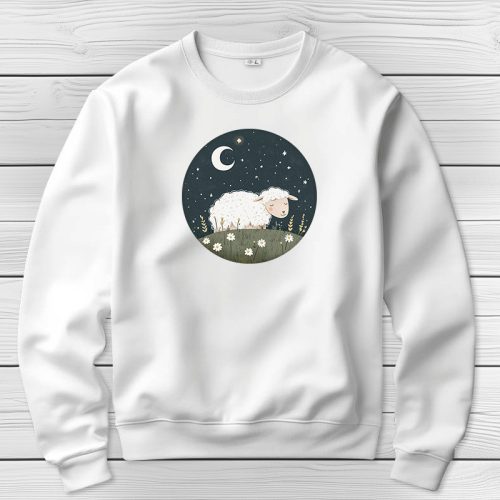 Bárányos környakú pulóverk fehér színben