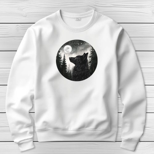 Mudis környakú pulóverk fehér színben