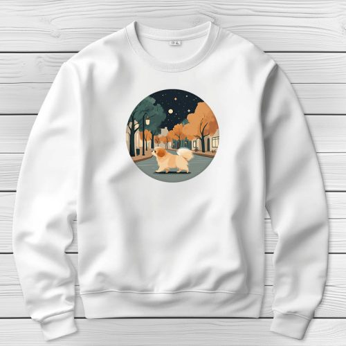 Palotapincsis környakú pulóverk fehér színben