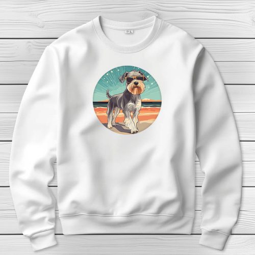 Schnauzeres környakú pulóverk fehér színben