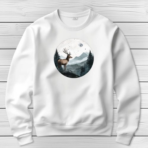 Szarvasos környakú pulóverk fehér színben