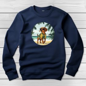 Tacskós környakú pulóver sötétkék színben