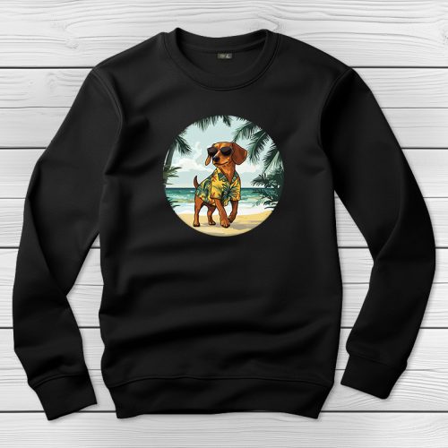 Tacskós környakú pulóver fekete színben