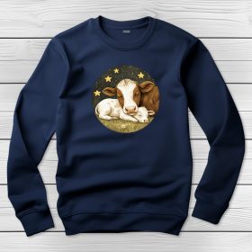 Bocis környakú pulóver sötétkék színben