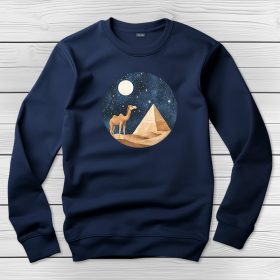 Tevés környakú pulóver sötétkék színben