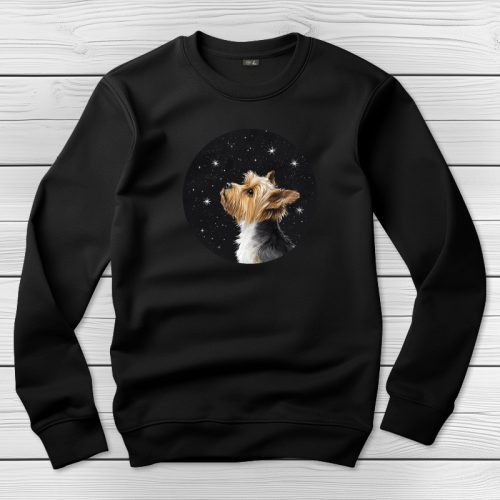 Yorkis környakú pulóver fekete színben