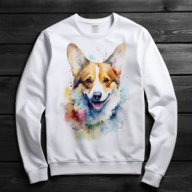 Corgi mintás környakú pulóver