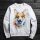 Corgi mintás környakú pulóver