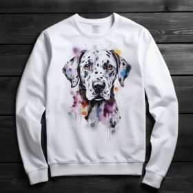 Dalmata mintás környakú pulóver