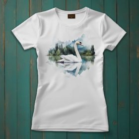 Hattyú mintás póló nőknek