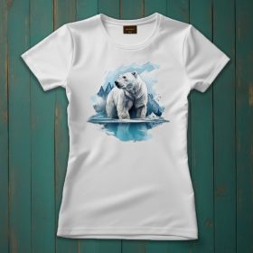 Jegesmedve mintás póló nőknek