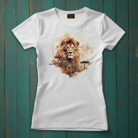 Oroszlán mintás póló nőknek