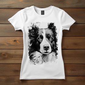 Ausztrál juhászkutya mintás póló nőknek
