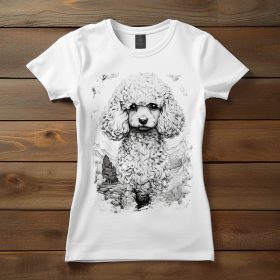 Uszkár mintás póló nőknek