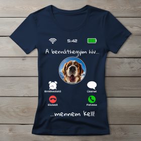 Bernáthegyis póló nőknek sötétkék színben