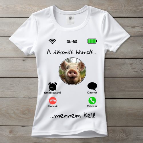 Malacos póló nőknek fehér színben