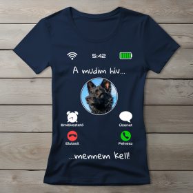 Mudis póló nőknek sötétkék színben