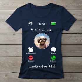 Si-cus póló nőknek sötétkék színben