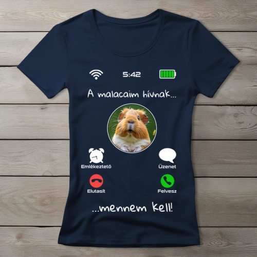 Tengerimalacos póló nőknek sötétkék színben