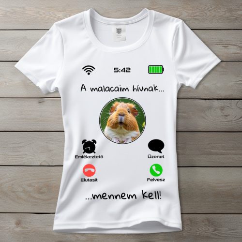 Tengerimalacos póló nőknek fehér színben