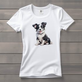 Border collie mintás póló nőknek