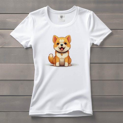 Shiba inu mintás póló nőknek