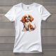 Cavalier king charles spániel mintás póló nőknek