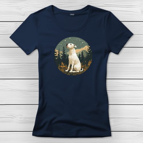 Argentin dogos póló nőknek sötétkék színben