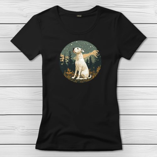 Argentin dogos póló nőknek fekete színben